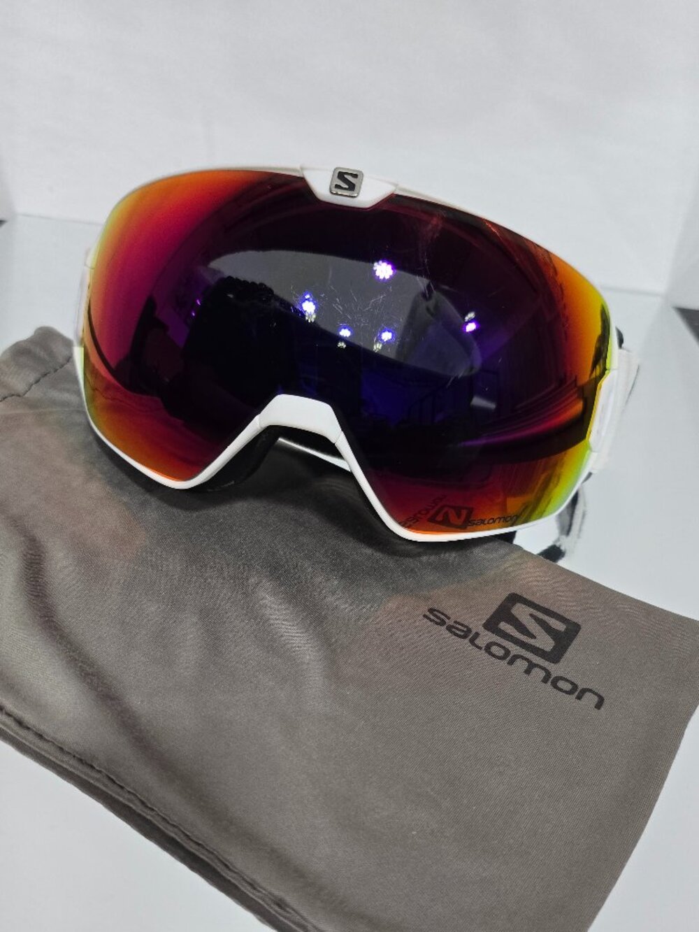 Salomon Radium ML Ski Goggles White Ruby Lens
